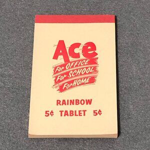 5 Cent Vintage Ace Rainbow school paper Tablet small